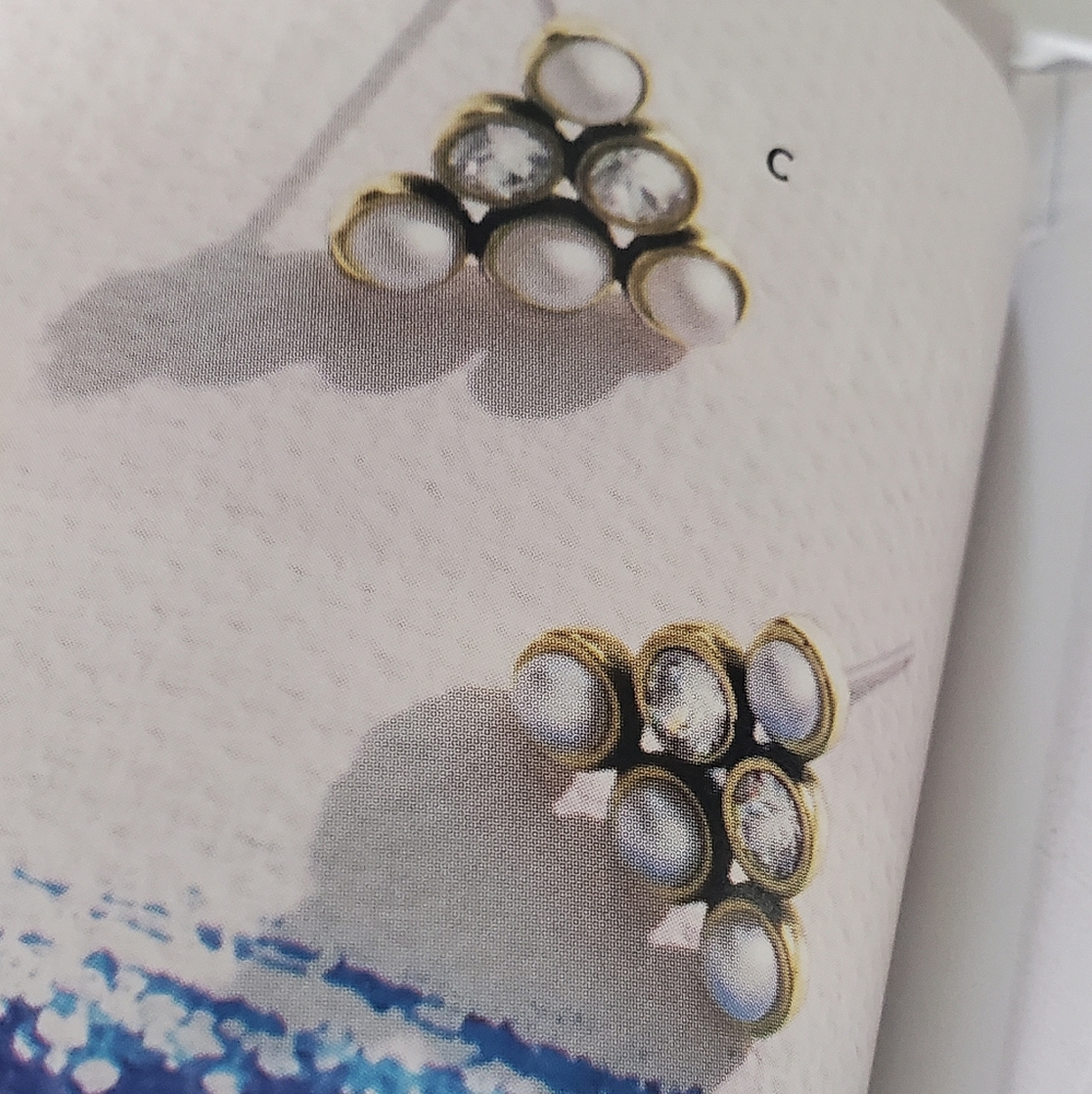 Silpada Pyramid Pearl Earrings